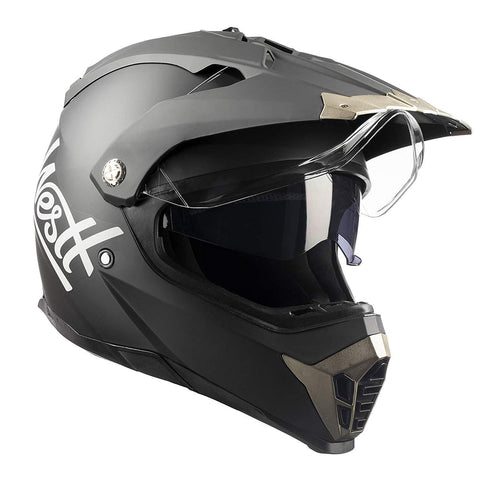 Westt Dirt Bike ATV Motocross DOT Motorcycle Helmet Dual Visor Off Road Full Face