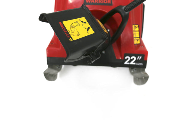 Warrior Tools America WR67436N Single Stage Hand Push Snow Blower, 196cc/22, Red
