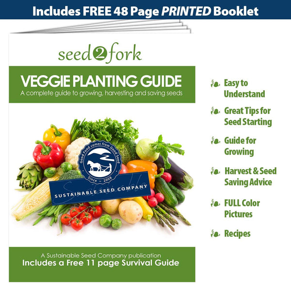 22,000 Non GMO Heirloom Vegetable Seeds, Survival Garden, Emergency Seed Vault, 33 VAR, Bug Out Bag - Beet, Broccoli, Carrot, Corn, Basil, Pumpkin, Radish, Tomato, More