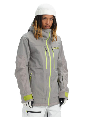Burton Men's Men's Frostner Jacket, Sterling/Sterling Ripstop, Large