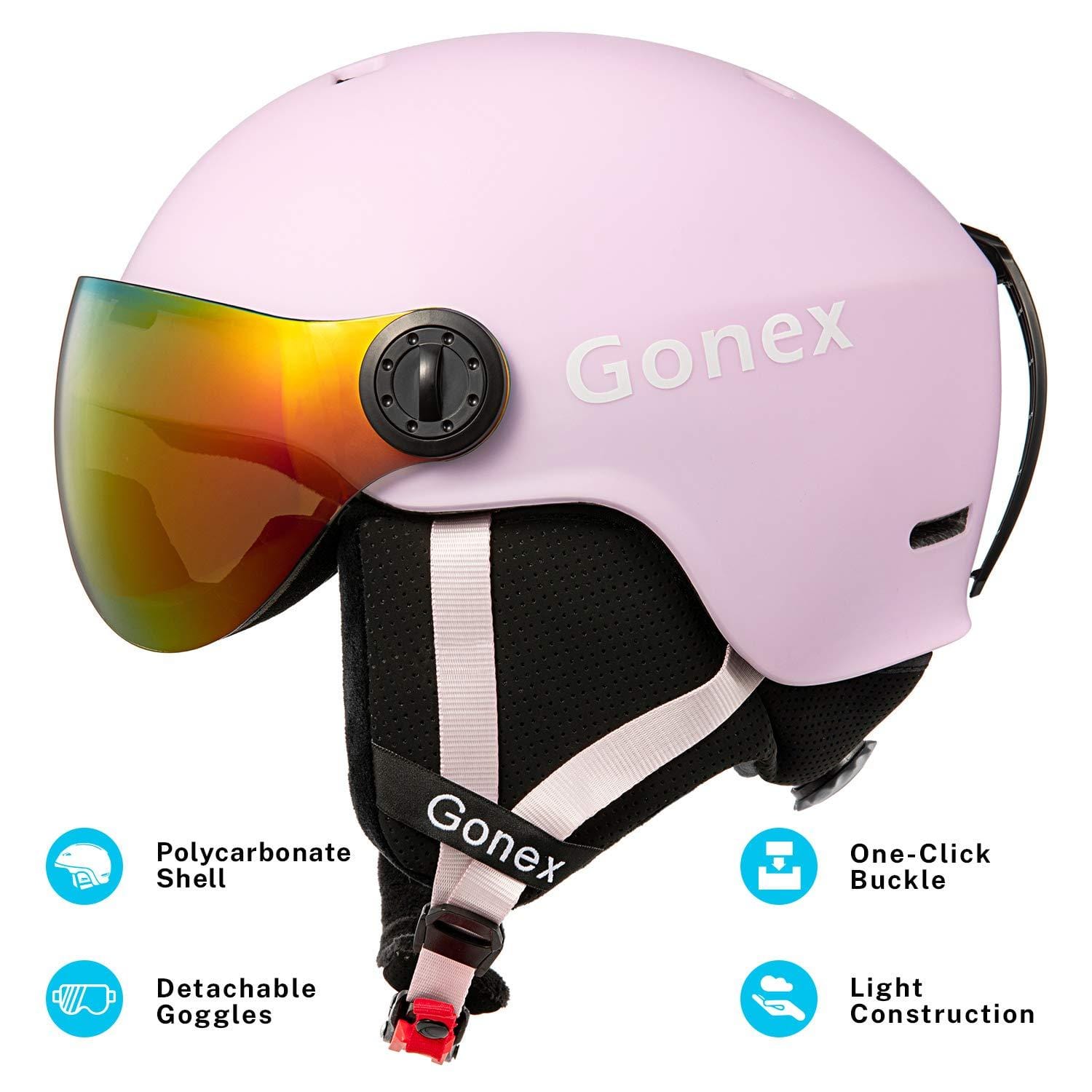 gonex ski helmet winter snow snowboard skate helmet Anon Raider 3 L White profile style Gonex Ski Helmet - ASTM