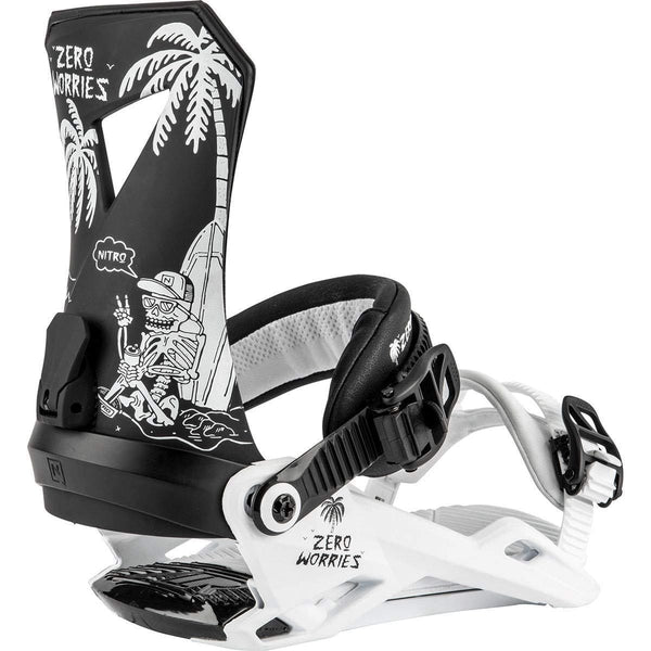 Nitro Zero Snowboard Binding (Zero Worries Ii, Medium) - Men's
