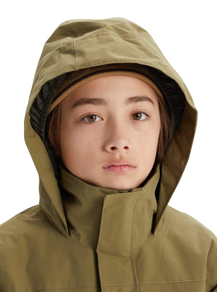 Burton Boys' Symbol Jacket, Martini Olive Multi, X-Large