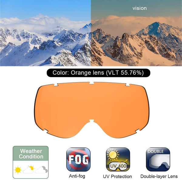 findway Kids Ski Goggles, Kids Snow Snowboard Goggles for Boys Girls Toddler Age 3-8 4-7,Helmet Compatible,Anti Fog Double-Layer Lenses,100% UV400 Protection,Non-Slip Strap