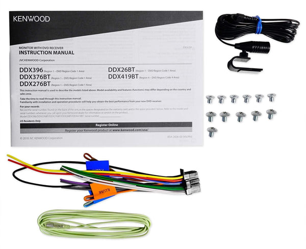 Kenwood DDX276BT 6.2" in-Dash Car DVD Monitor Bluetooth Receiver w/USB (Renewed