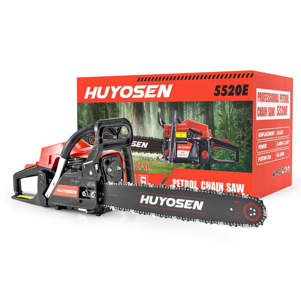 HUYOSEN Gas Power Chain Saws Corded 54.6 CC 2 Cycle Gas Powered Chainsaw Guide Bar Size 20 inchs 0.325 inchs 76DL Chain Guide Bar