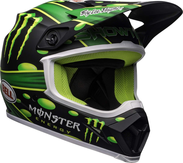 Bell MX-9 MIPS Off-Road Motorcycle Helmet (Showtime Replica Matte Black/Green, Medium)