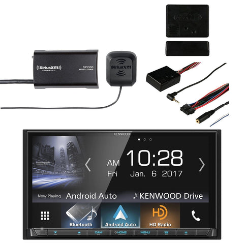 Kenwood DDX9704S 2-DIN in-Dash DVD/CD/AM/FM Car Stereo Receiver with Sirius SXV300v1 Vehicle Satellite Radio Tuner & Metra Axxess ASWC-1 Universal Steering Wheel Control Interface