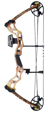 Leader Accessories Compound Bow Hunting Bow 50-70lbs with Max Speed 310fps, Autumn Camo