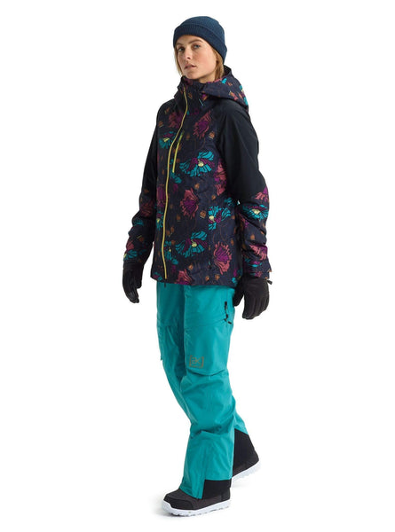 Burton Women's Women's Ak Gore-tex Upshift Jacket, Bona Flora/True Black, Small