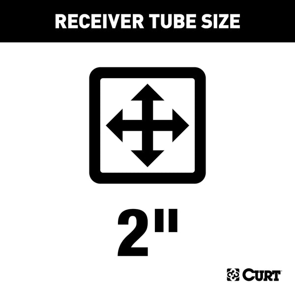 CURT 31084 Front Hitch with 2-Inch Receiver, Fits Select Jeep Cherokee, Comanche, Wagoneer