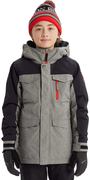 Burton Kids & Baby Covert Jacket, Bog Heather/True Black, Large