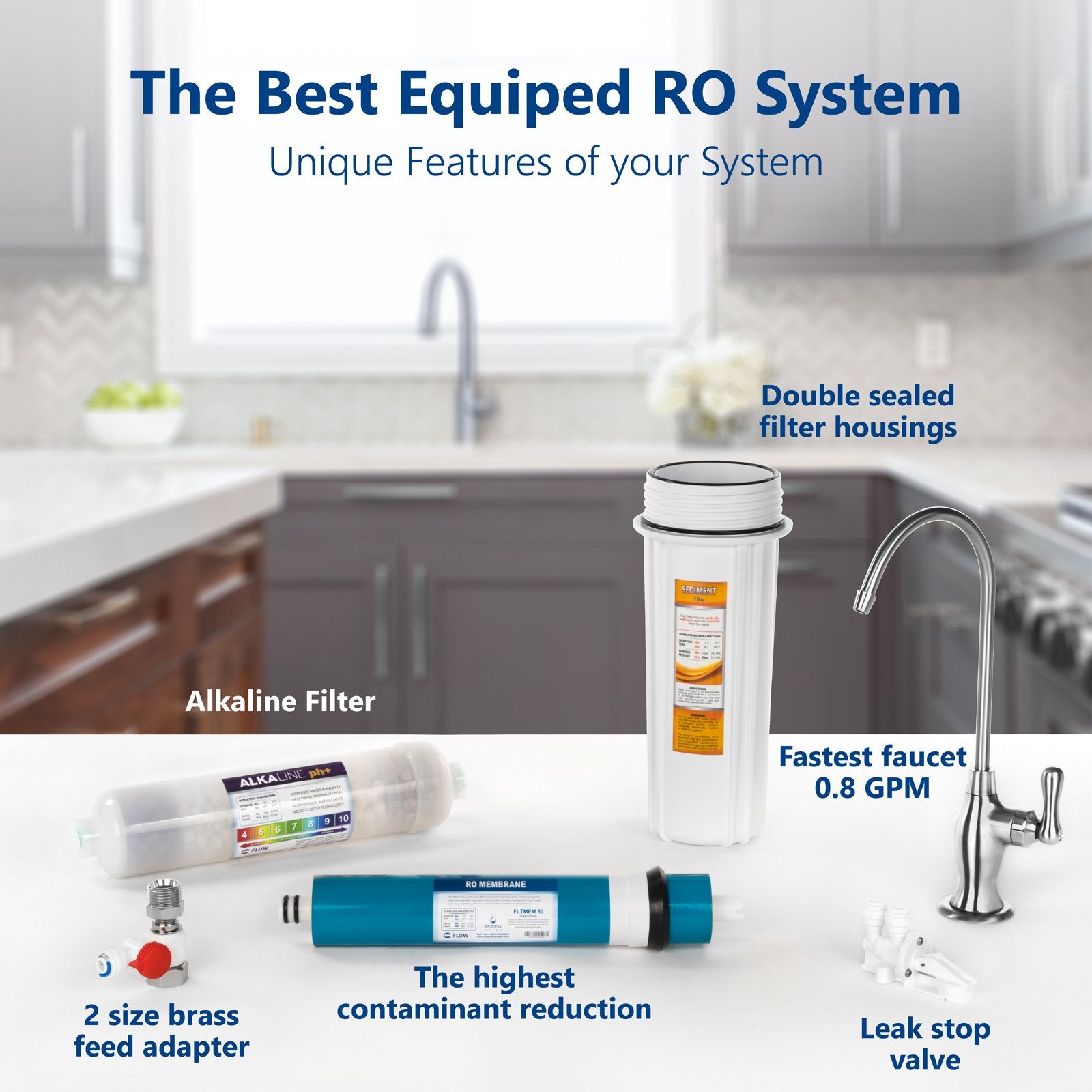 Express Water Alkaline Reverse Osmosis Water Filtration System 10 St –  Ultra Pickleball