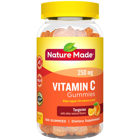 Nature Made Vitamin C 250mg Gummies, 150ct to Help Support the Immune System† (Packaging May Vary)