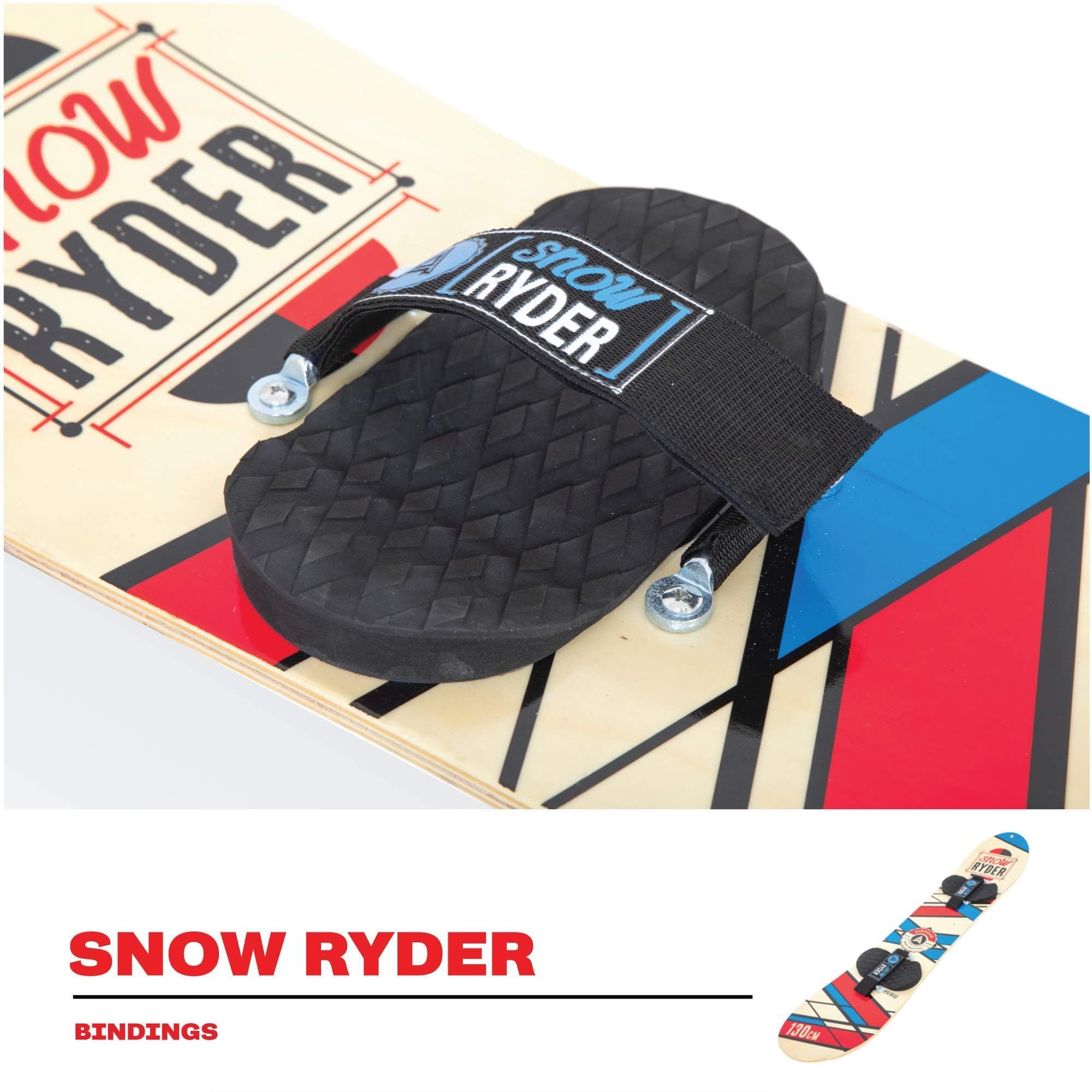 Airhead Snow Ryder 130cm Hardwood Snowboard w/Velcro Bindings – Ultra ...
