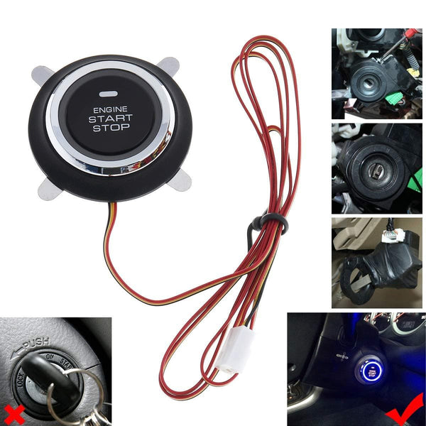 BANVIE Car Alarm System with Remote Start and Smart Push Start Button
