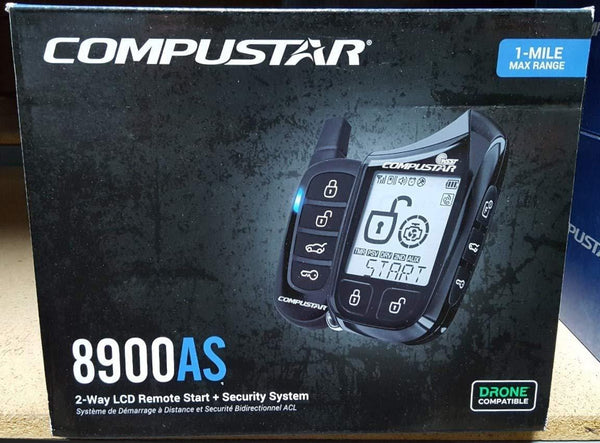 Compustar CS8900-AS 1 Mile Range All-in-One 2-Way Remote Start+Alarm