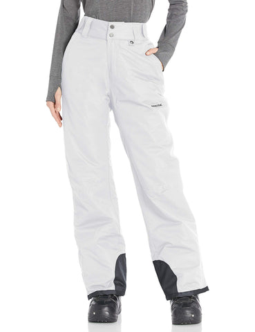 Arctix Women's Insulated Snow Pants, White, Large/Regular