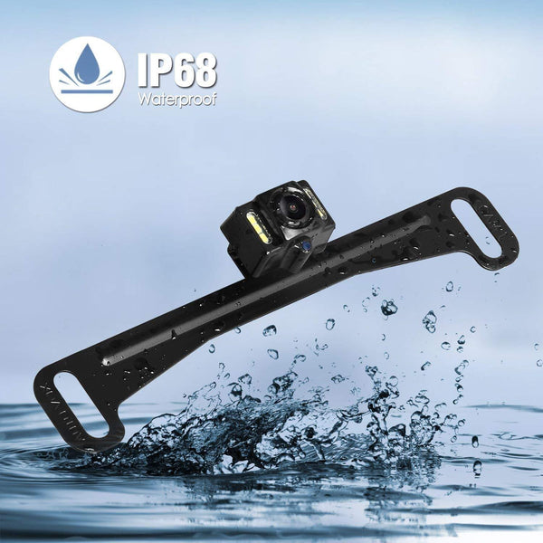 AUTO-VOX T2 Backup Camera Kit,OEM Rear View Mirror Monitor with IP68 Waterproof Rear View Camera,Super Night Vision for Parking & Reversing