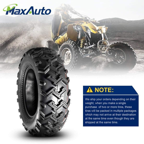 MaxAuto ATV/UTV Tires 24x8-12 24x8x12 6 Ply Tubeless,2 Set