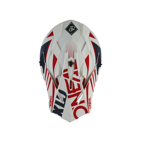 O'Neal 2 Series Unisex-Adult Off-Road Helmet (White/Blue/Red, M)