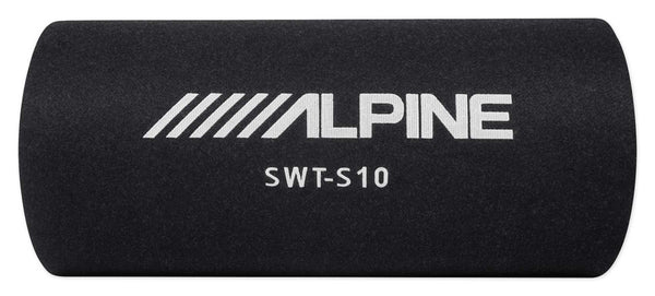 ALPINE SWT-S10 1200w 10" Car Subwoofer in Bass Tube Enclosure+7-Band Equalizer
