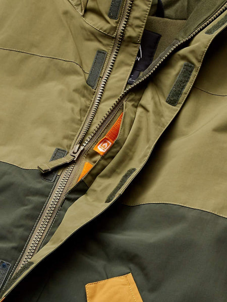 Burton Boys' Symbol Jacket, Martini Olive Multi, Large