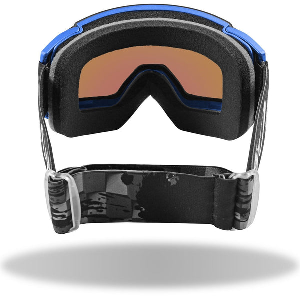 Fuel Optics High Performance Anit-Fog Ski and Snowboard Goggles with Magnetic Quick Change Lens | Helmet Compatible with Extra Long Adjustable Strap - Blue