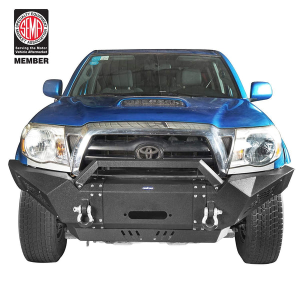 u-Box Destroyer Front Bumper Guard Full Width Off Road Tacoma Bumper w/Winch Plate for 2005-2015 2nd Gen Toyota Tacoma