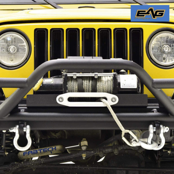 EAG Winch Mounting Plate - 12000 lbs Capacity Fit for 87-06 Jeep Wrangler TJ/YJ