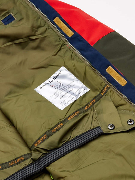 Burton Boys' Symbol Jacket, Dress Blue Multi, X-Large