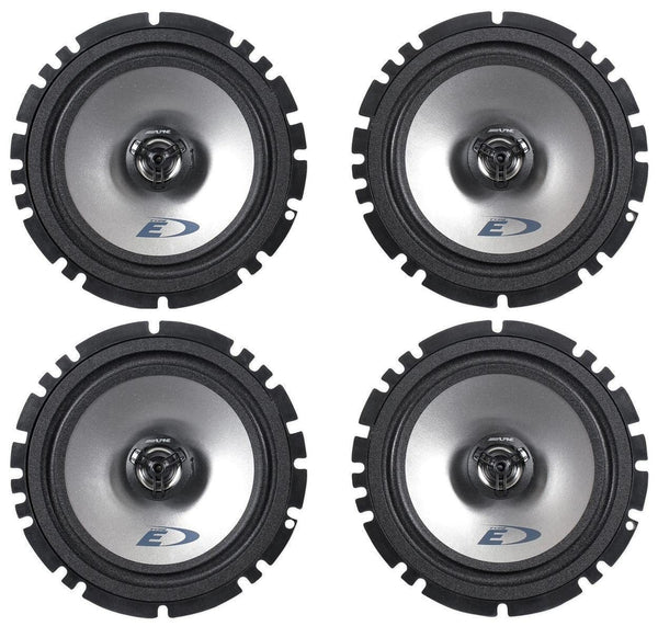 (2) Pairs Alpine SXE-1725S 6.5" 440 Watt 2-Way Car Audio Speakers SXE1725S