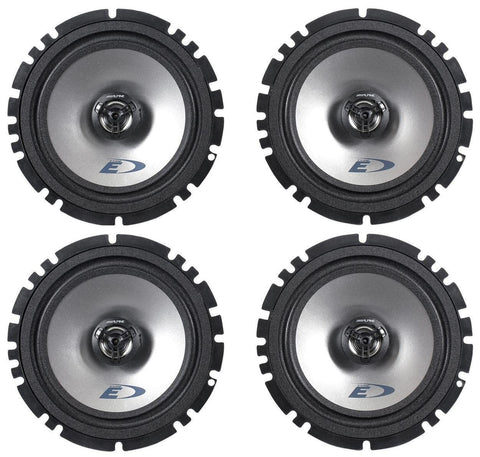 (2) Pairs Alpine SXE-1725S 6.5" 440 Watt 2-Way Car Audio Speakers SXE1725S