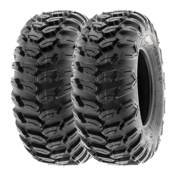 SunF 26x9R12 ATV UTV Tires 6 PR Tubeless A043 [Set of 2]