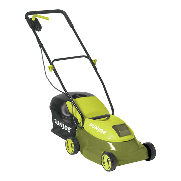Sun Joe MJ401C 14-Inch 28-Volt Cordless Push Lawn Mower, Green