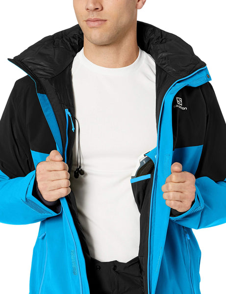 Salomon Men's Icerocket JACKET, Hawaiian Surf/Black, Large