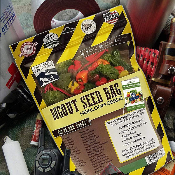 22,000 Non GMO Heirloom Vegetable Seeds, Survival Garden, Emergency Seed Vault, 33 VAR, Bug Out Bag - Beet, Broccoli, Carrot, Corn, Basil, Pumpkin, Radish, Tomato, More