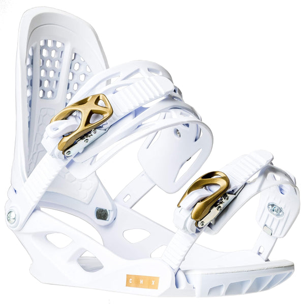 Chamonix Chavanne Snowboard Bindings Womens Sz M White