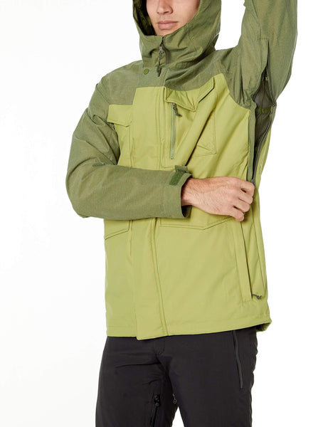 Burton Men's Covert Shell Jacket, Mosstone/Clover, Large