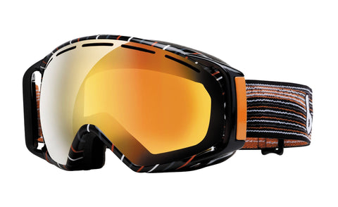 Bolle Gravity Goggles, Grey and Orange Waves, Aurora Lens