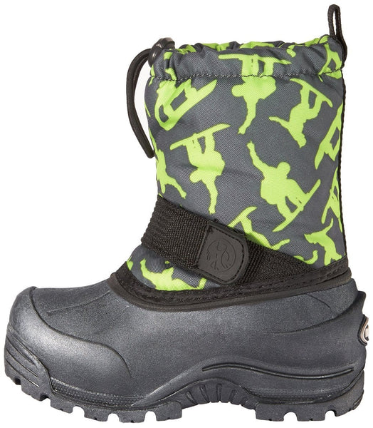 Northside Frosty Winter Boot (Toddler/Little Kid/Big Kid),Dark Grey/Green,6 M US Toddler