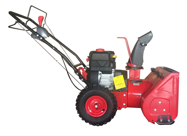 PowerSmart DB7622H Gas Snow Thrower, red, Black