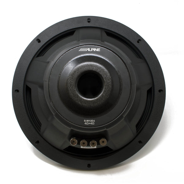 Alpine Subwoofer Package - Two S-W12D4 S-Series 12" Dual 4-Ohm Subwoofers