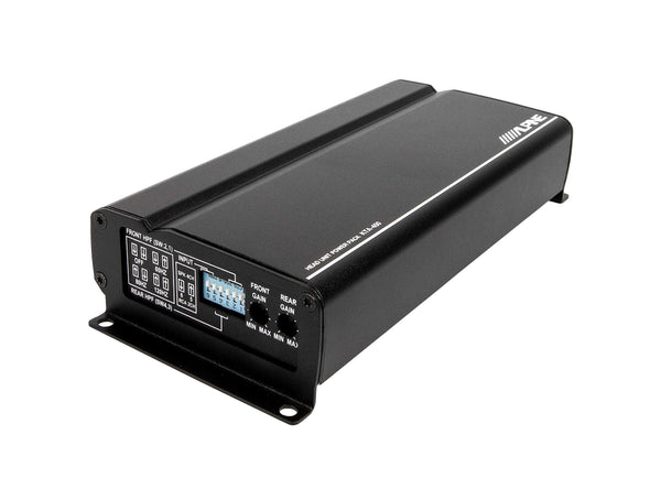 Alpine iLX-W650 Receiver Compatible with CarPlay and Android Auto - Includes KTA-450 4-Channel Power Pack Amp - Ultra Pickleball