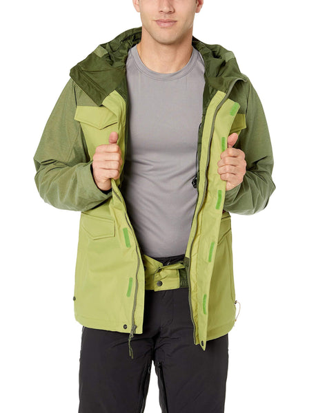 Burton Men's Covert Shell Jacket, Mosstone/Clover, Large