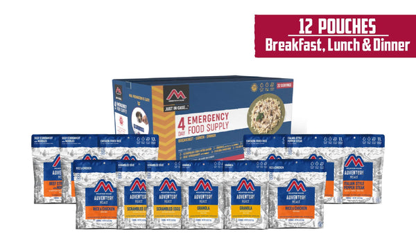 Mountain House 4-Day Emergency Food Supply | Freeze Dried Survival & Emergency Food | 22 Servings