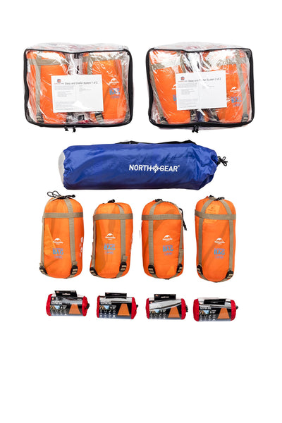 Emergency Case - Premium Family Survival Kit - 4 Person 4 Days for Earthquakes, Hurricanes, Floods, Tornadoes, Wildfires
