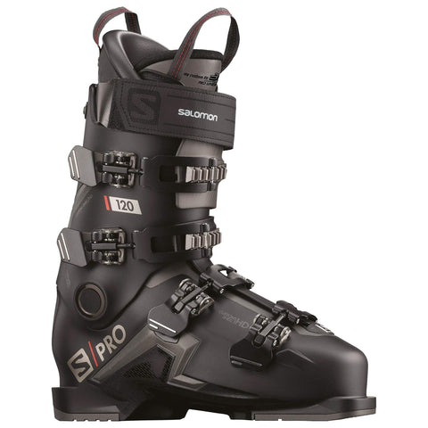 Salomon S/Pro 120 Ski Boot - Black/Beluga/Red 27/27.5