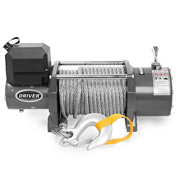 Driver Recovery Products LD17-PRO Electric Heavy Duty Recovery Winch - 17,000 lbs. Capacity - Wired Remote Control