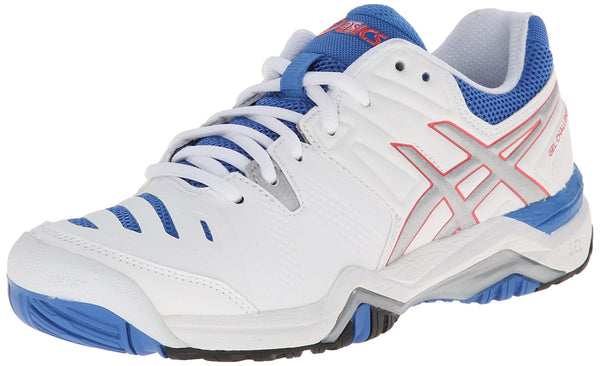 ASICS Women's Gel-Challenger 10 Tennis Shoe, White/Silver/Powder Blue,5 M US [product _type] ASICS - Ultra Pickleball - The Pickleball Paddle MegaStore